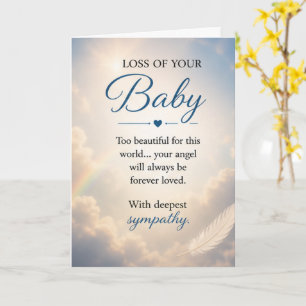 Mitgefühl zum Verlust eines Babys Karte