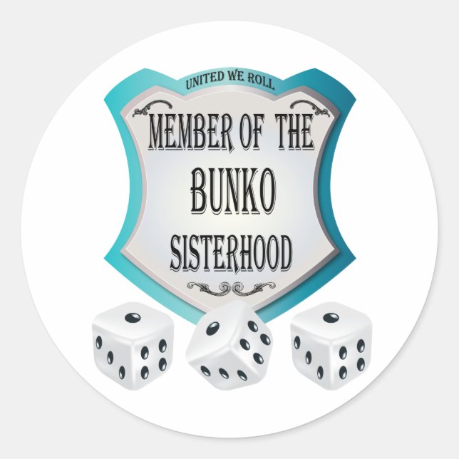 Mitglied der Bunko-Schwesternschaft Runder Aufkleber (Vorderseite)