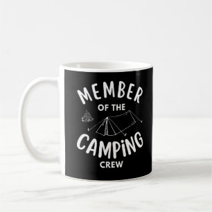 Mitglied der Camping Crew lustig Kaffeetasse