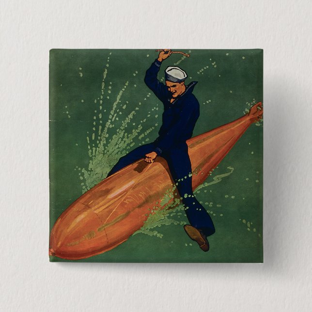 Mitglied der Marine Button (Vorderseite)