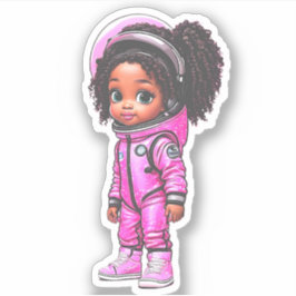 Mitglied des Astronautenteams - Rosa Aufkleber