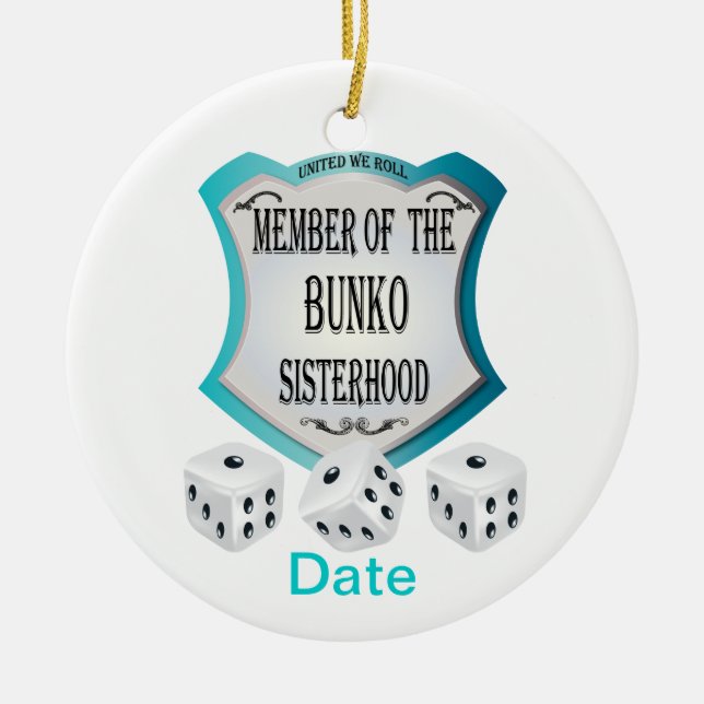 Mitglied des BunkoSisterhood Keramikornament (Vorne)