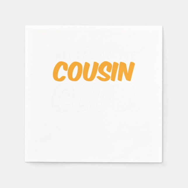 Mitglied des Cousin Club Bruderschaft Schwester Fa Serviette (Vorderseite)
