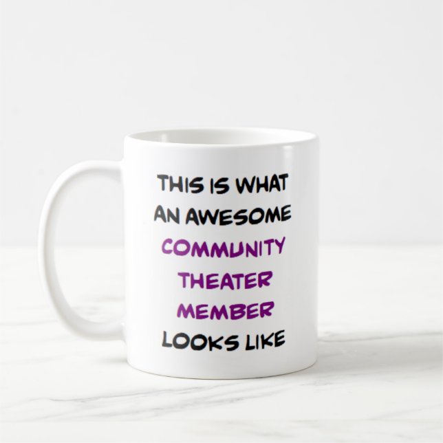 Mitglied des Gemeinschaftstheaters, phantastisch Kaffeetasse (Links)