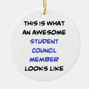 Mitglied des Studentenrates, phantastisch Keramik Ornament