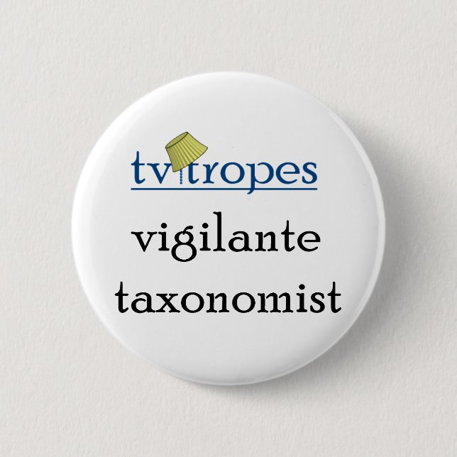 Mitglied einer Bürgerwehrtaxonomist-Knopf Button (Vorderseite)