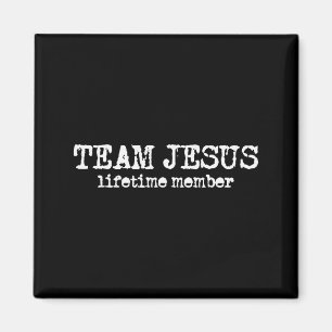 Mitglied Team Jesus Minimalist Glaube Bibel Christ Magnet