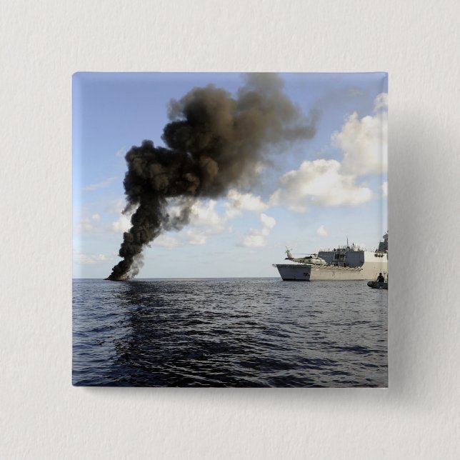 Mitglieder der US-Küstenwache Button (Vorderseite)