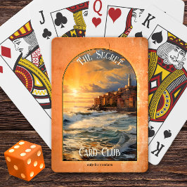 Mitglieder des Secret Card Club spielen nur Karten Spielkarten