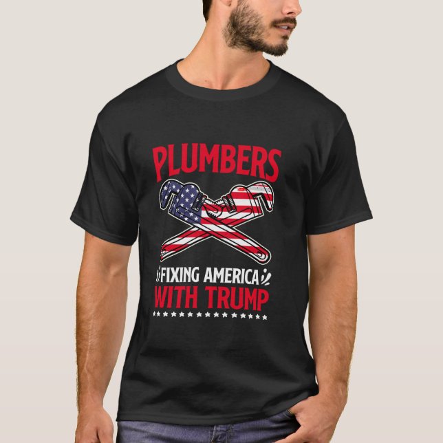 Mitglieder des Wahlkampfteams für Trump-Präsident T-Shirt (Vorderseite)
