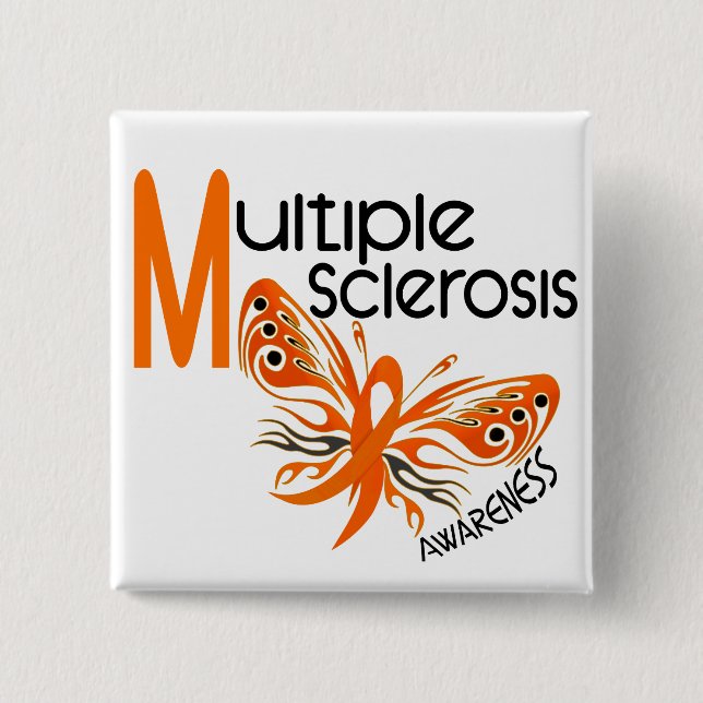 Mitgliedstaat-multiple Sklerose SCHMETTERLING 3,1 Button (Vorderseite)