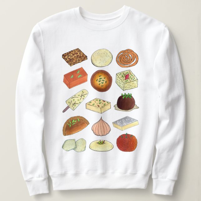 Mithai Indian Süßigkeiten Süßwarengetränke Indien Sweatshirt (Design vorne)
