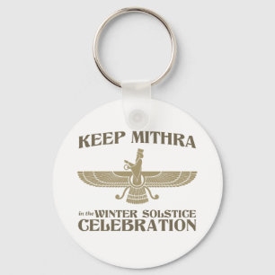 Mithra in der Wintersonnenfeier behalten Schlüsselanhänger