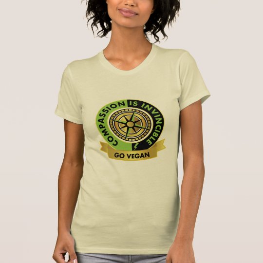 Mitleid ist unbesiegbar! Gehen Vegan. T-Shirt