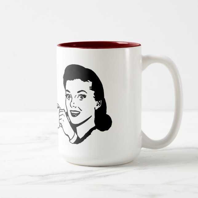 Mitleid tritt herein nachher zweifarbige tasse (Rechts)
