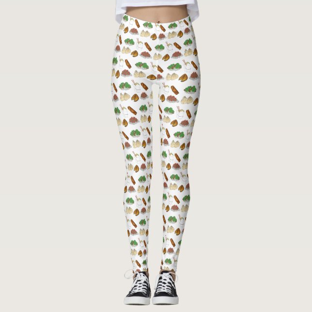 Mitnehmen Chinesisches Restaurant Küche mitnehmen Leggings (Vorderseite)