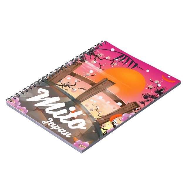 Mito Japan blüht ein Poster. Notizblock (Linke Seite)