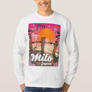Mito Japan Blütenposter. T-Shirt