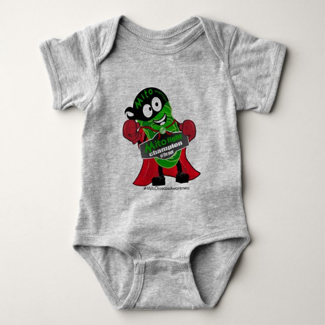 Mito Warrior Kampfmeister Baby Baby Strampler (Vorderseite)
