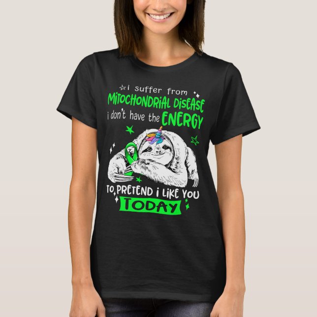 Mitochondriale Erkrankung Aufklärung Monat Bonbong T-Shirt (Vorderseite)
