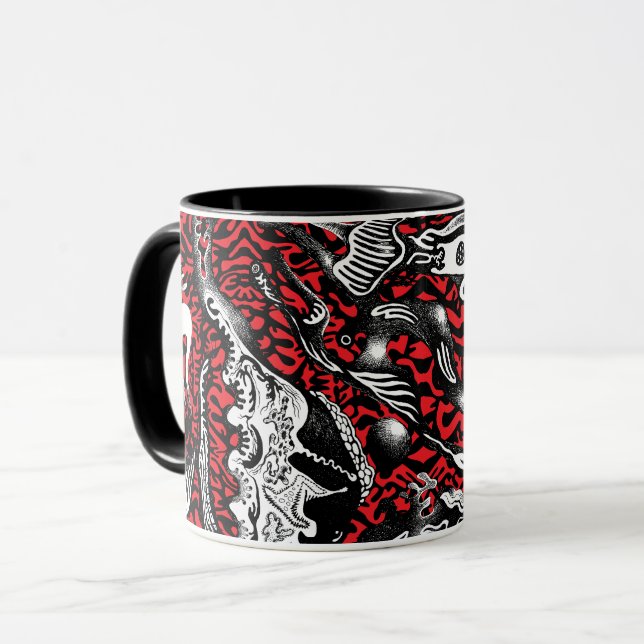 Mitochondrien-Tattoo Tasse (Vorderseite Links)