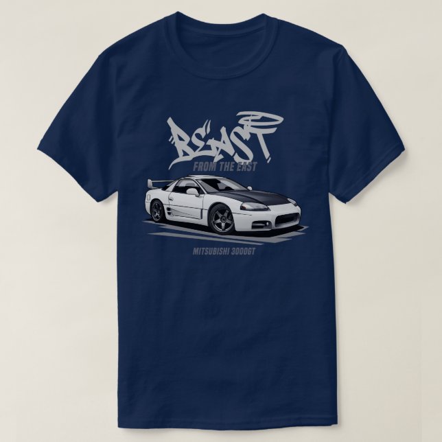 Mitsubishi 3000GTO Bestie aus dem Osten T-Shirt (Design vorne)