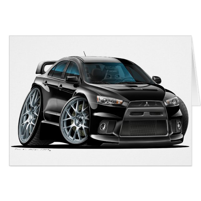 Mitsubishi Evo Black Car (Vorderseite (Horizontal))