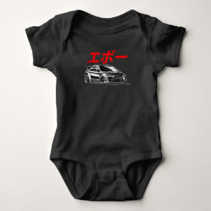 Mitsubishi EVO Japan Style T-Shirt für Männer Frau Baby Strampler