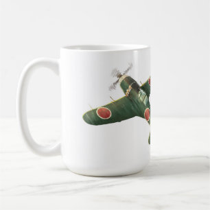 Mitsubishi J2M3 Raiden Flugzeug-Tasse Kaffeetasse
