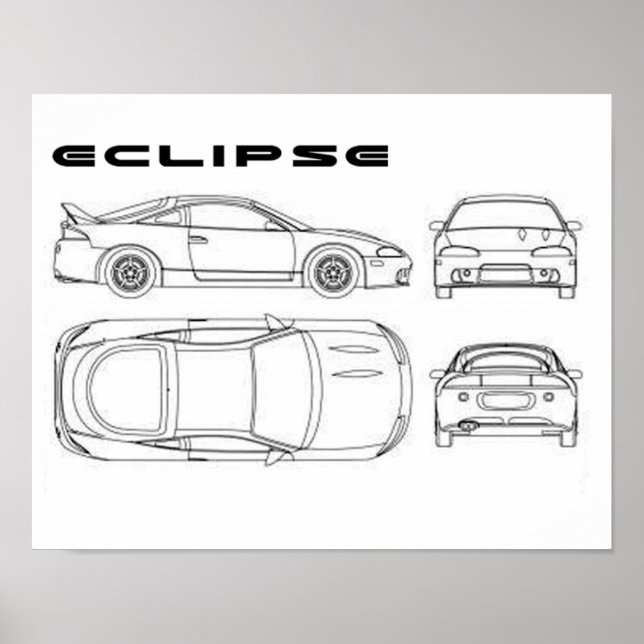 Mitsubishi-Lippenposter Poster (Vorne)