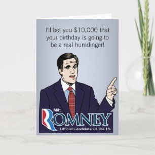 Mitt Romney 10 000 $ Cartes de voeux