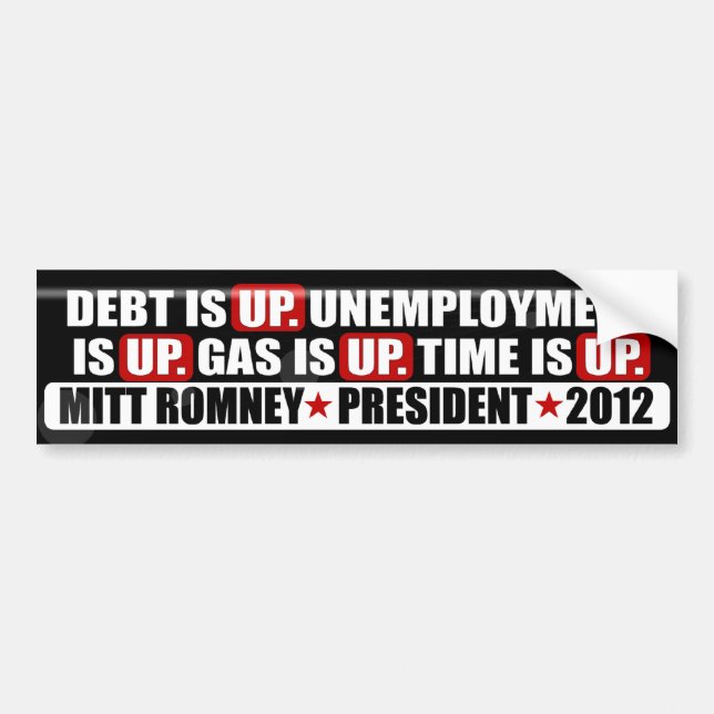 Mitt Romney - 2012 Autoaufkleber (Vorne)