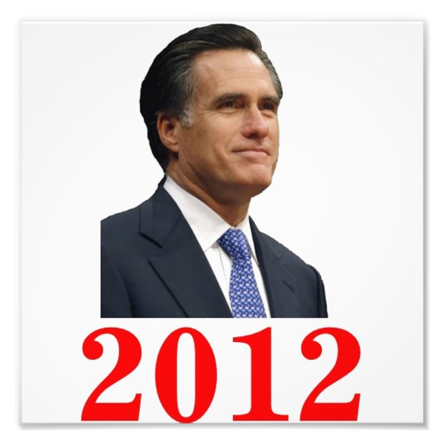 Mitt Romney 2012 Foto Print (Vorne)