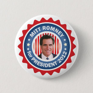 Mitt Romney 2012 für US Präsidenten Button