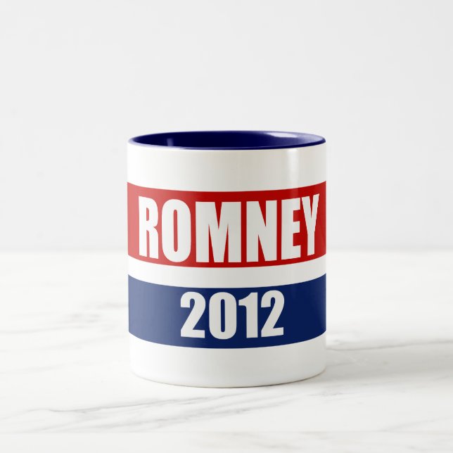 MITT ROMNEY 2012 ZWEIFARBIGE TASSE (Mittel)