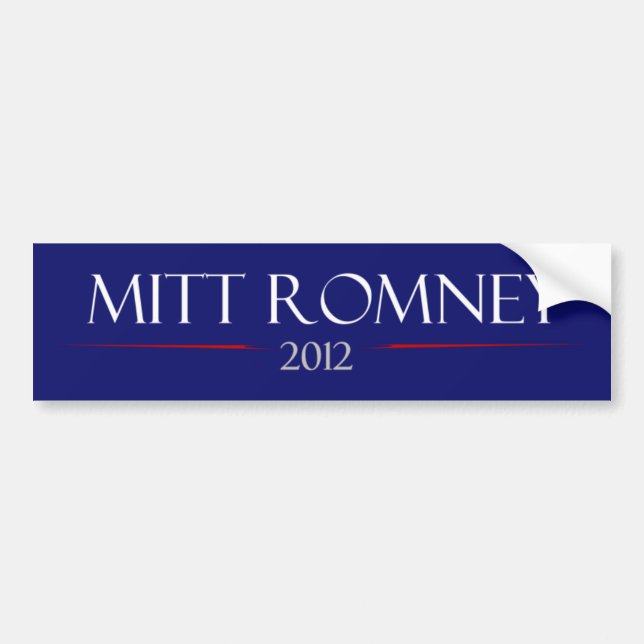 Mitt Romney Autoaufkleber 2012 (Vorne)