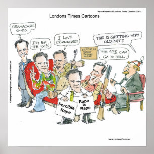 Mitt Romney In Therapie Lustiges Poster