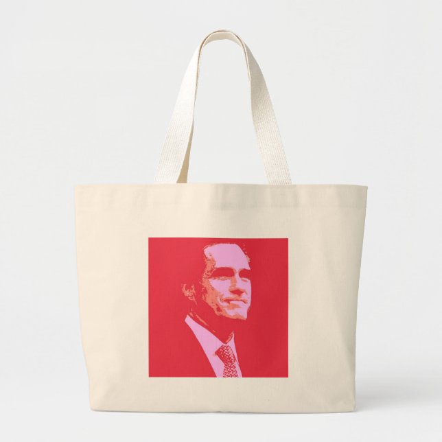 Mitt Romney Jumbo Stoffbeutel (Vorne)