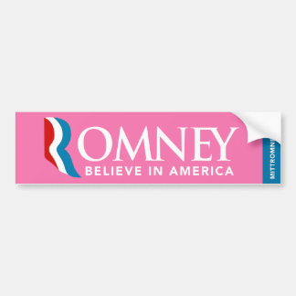 Mitt Romney Logo glauben an Amerika-Autoaufkleber Autoaufkleber