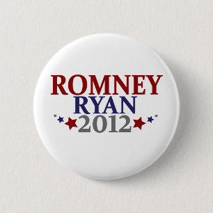 Mitt Romney Paul Ryan 2012 Button
