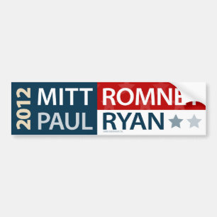 Mitt Romney Paul Ryan Autoaufkleber