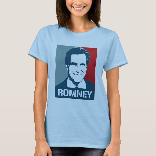 MITT ROMNEY-PLAKAT T-Shirt (Vorderseite)