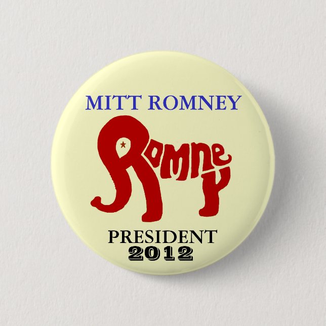 Mitt Romney-Präsident 2012 Button (Vorderseite)