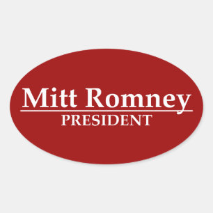 Mitt Romney Präsident Ovaler Aufkleber