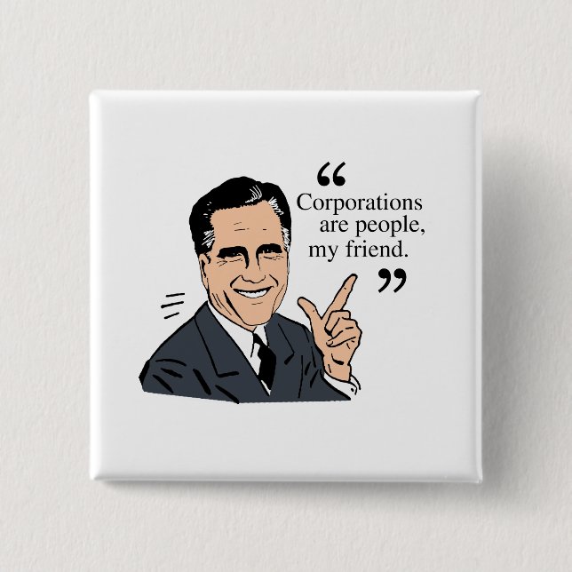 Mitt Romney Quotes Button (Vorderseite)