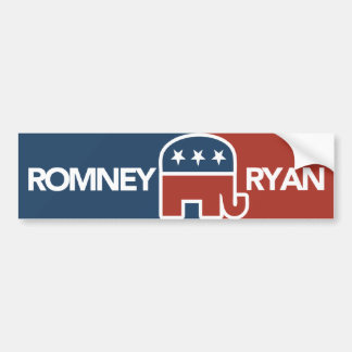 Mitt Romney Ryan Elefant-Autoaufkleber Autoaufkleber