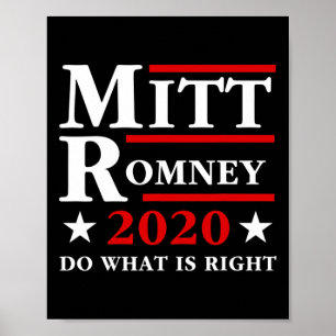 Mitt Romney Tu Was Richtig Ist Anti-Trump-Republik Poster