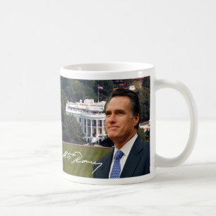 Mitt Romney u. das Weiße Haus Kaffeetasse