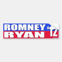 Mitt Romney u. Kampagnen-Stoßdämpfer-Stock Pauls