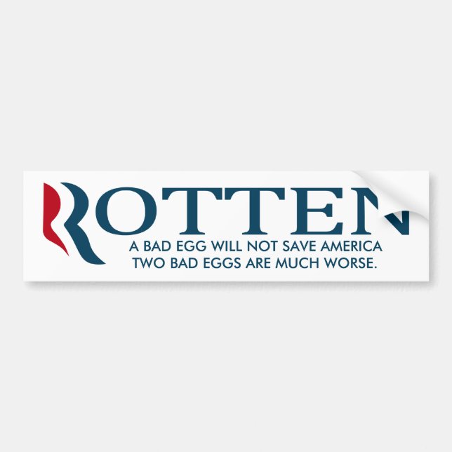 Mitt Romney und Paul Ryan - 2 schlechte Eier Autoaufkleber (Vorne)